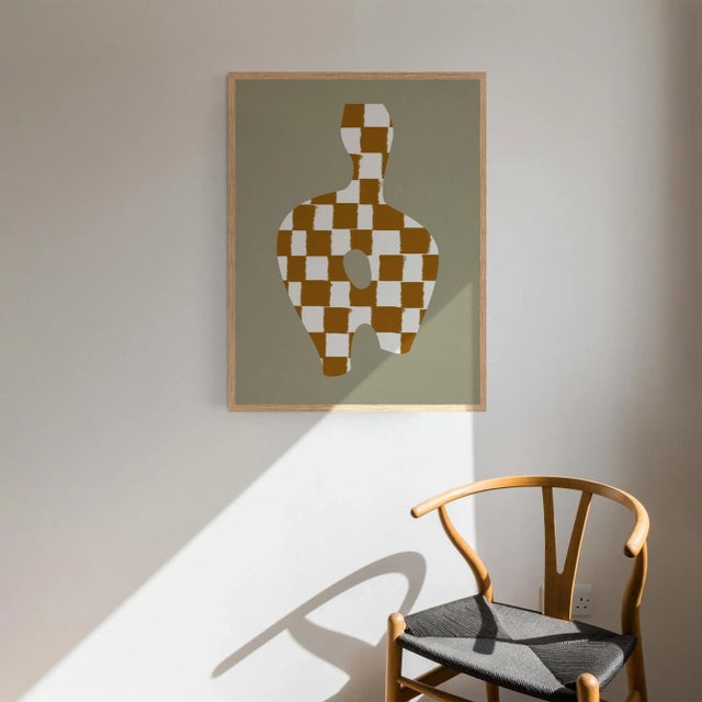 2020s Contemporary Abstract Checkers Giclee Print For Sale - Image 5 of 6