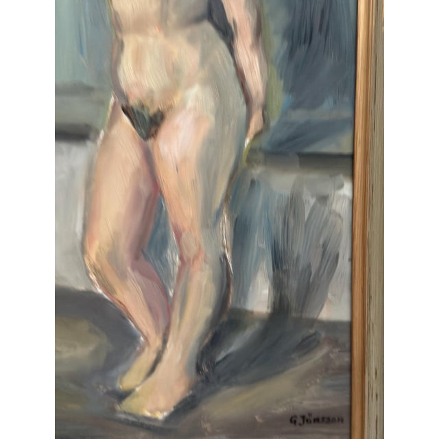 Gunnar Jonsson, Nude Woman, 1960s, Oil on Panel For Sale - Image 5 of 17
