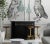 Art Deco Matthew Izzo Home Art Deco Black Lacquer and Marble Bar Table For Sale - Image 3 of 6