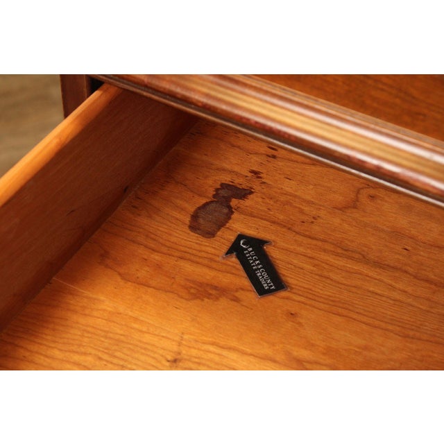Brown Stickley Chippendale Style Cherry Dresser For Sale - Image 8 of 18