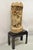 Traditional Vintage Burmese Carved Wood Oriental Large Figural Statue Sculpture on Base For Sale - Image 3 of 12
