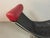 1990s Mid-Century Modern Danish Interdane Lounge Chair in Black and Red Leather by Oluf Lund for Trio-Line, Denmark, 1990s For Sale - Image 5 of 17