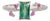 1.1Ct Indicolite Tourmaline Ring With Pink Sapphire Accents: Solid 14k Gold, Size 6.75 For Sale