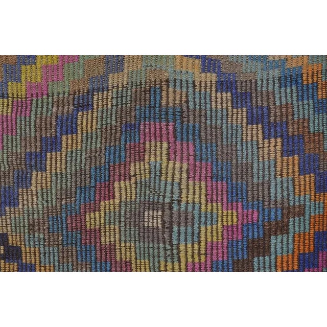 Turkish Colorful Kilim For Sale - Image 5 of 11