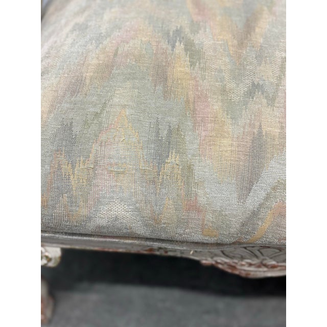 Late 20th Century Upholstered Quality Bergere Chairs- A Pair For Sale - Image 9 of 9