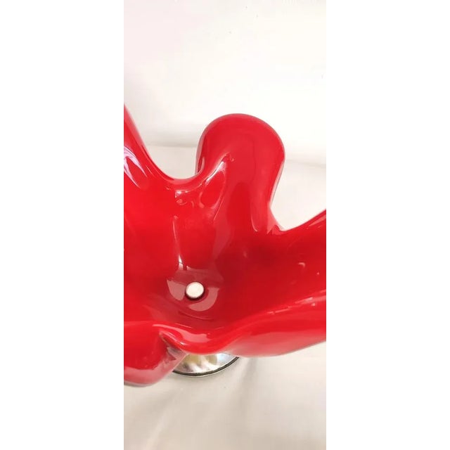 Green Vintage Italian Crystal Centerpiece, 1970s For Sale - Image 8 of 12