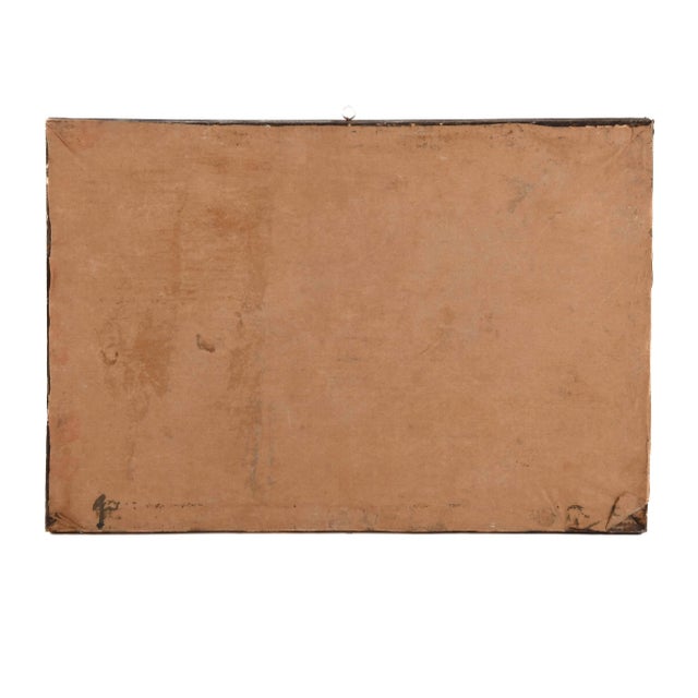 Late 20th Century Framed Punakawan Reverse Glass Painting Petruk, Gareng and Bajong Cycling For Sale - Image 5 of 9