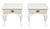 Late 20th Century Pair End Side Tables White Painted Queen Anne Style For Sale - Image 11 of 11