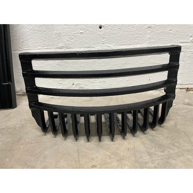 19th Century Complete 24" Antique Cast Iron Fireplace – Ornate Victorian Set From New Orleans For Sale - Image 15 of 15