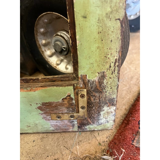 Farmhouse Antique Salvaged Tiger Oak Wood Window/ Door Frame For Sale - Image 3 of 7