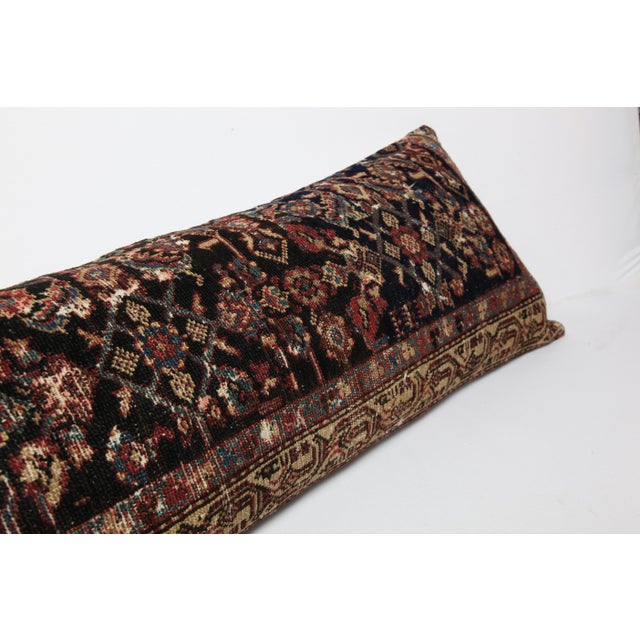 Handknotted Tribal Sofa Rug Pillow - 14'' X 42'' For Sale - Image 4 of 8