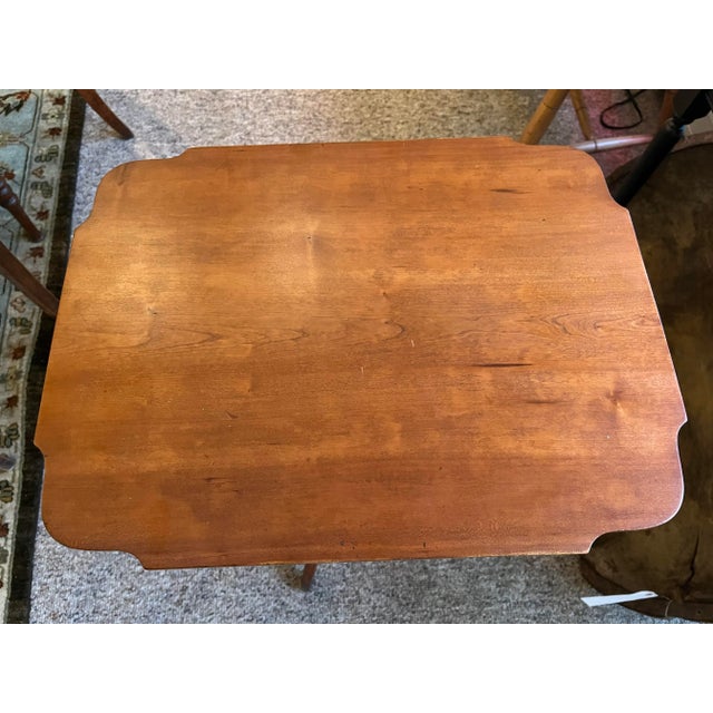 Wood Late 19th Century Antique American Maple Candle Stand For Sale - Image 7 of 11