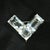 Traditional Vintage Rock Crystal & Sterling Victory Brooch 1940s For Sale - Image 3 of 9