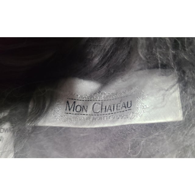 2010s Mon Chateau Pair of Tibetan Lamb Fur Throw Pillows For Sale - Image 5 of 6