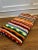 Mid 20th Century Hand Crocheted Large Rainbow Afghan Blanket For Sale - Image 4 of 11