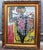 Abstract 1970s Vintage Abstract Basquiat Style Framed Painting For Sale - Image 3 of 10