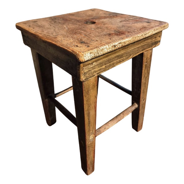 French Workshop Stool, 1900s For Sale