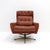 wonderful wingback leather lounge chair attributed to Svend Skipper Möbler, 1970, upholstered in cognac colored tufted...