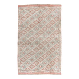 Vintage Turkish Jajim Flatweave Area Rug 5'1 X 8'11 For Sale