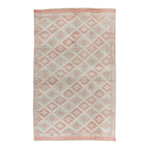 Vintage Turkish Jajim Flatweave Area Rug 5'1 X 8'11