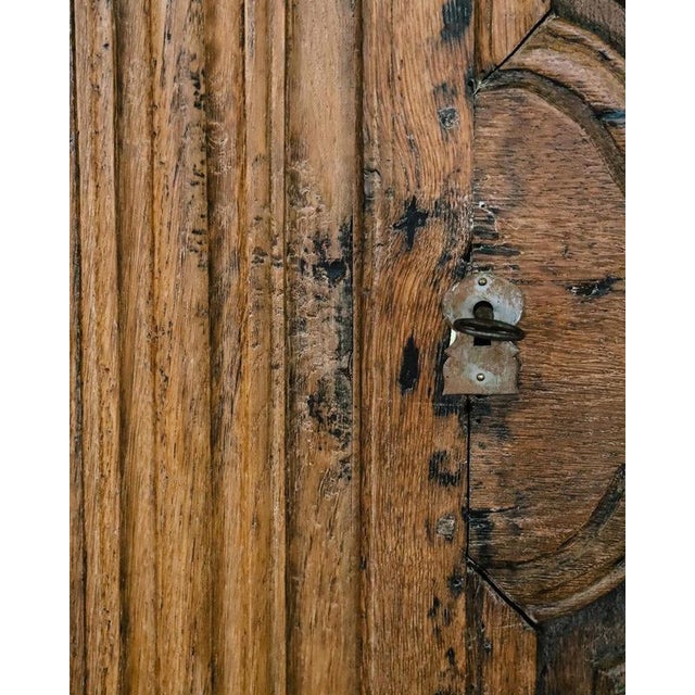 Early 19th Century French Louis Xv Style Armoire or Wardrobe with Star Shaped Inlays For Sale - Image 5 of 14