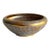 Vintage 1960s Mid-Century Modern Stangle Pottery Bowl 22k Gold For Sale