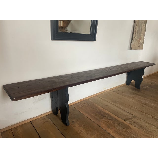 Antique Bench in Oak, 1890s For Sale - Image 13 of 13