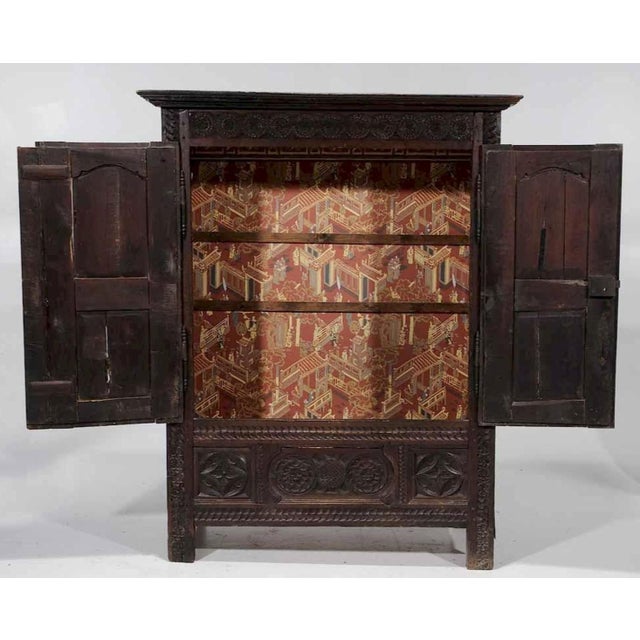 Baroque Mid 18th Century Continental Baroque Carved Cabinet For Sale - Image 3 of 6