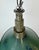 Industrial Green Enamel Military Pendant Lamp with Cast Aluminium Top, 1960s For Sale - Image 9 of 18