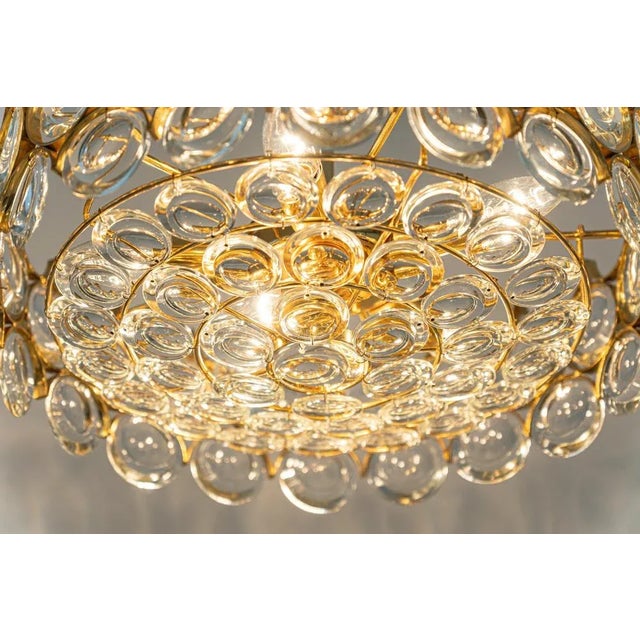 Brass and Crystal Chandelier by Sciolari for Palwa, Germany, 1970s For Sale - Image 12 of 16