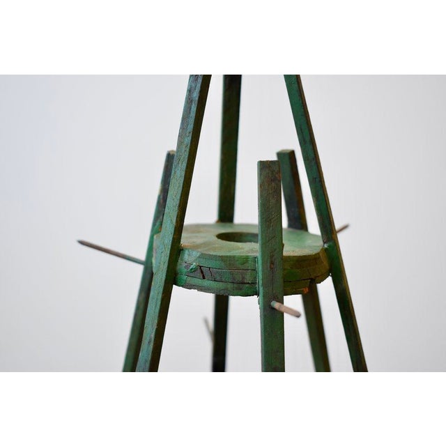 Vintage Sculptural Folk Art Spool Holder, Circa 1950s For Sale - Image 10 of 12