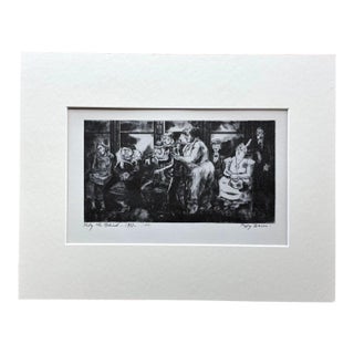 Vintage 1939 Print in 11x14 Mat, Ready to Frame: Peggy Bacon "Pity the Blind" For Sale
