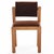 French Brutalist-style oak side chairs, circa 1960, featuring boldly constructed frames and fully tilting backs. The...