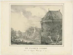 Houtman, Plompetoren in Utrecht, 1830, Paper