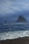 Misty Shores by Rob Alexander | Oil on wood panel of a misty seascape with rocky formations For Sale