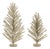 Glittered Tinsel Pine Tree (Set of 2) For Sale