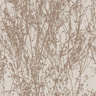 Sanderson Meadow Canvas Wallpaper in Gliver/Linen For Sale
