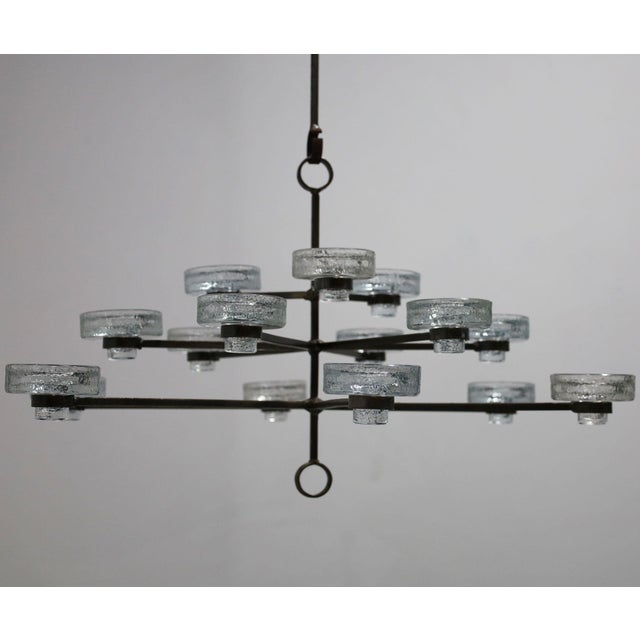Erik Hoglund 15 Candle Chandelier For Sale - Image 9 of 9