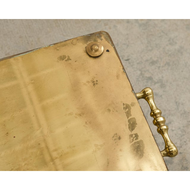 Brass 19th Century English Patinated Brass Footman Trivet Stand For Sale - Image 8 of 12