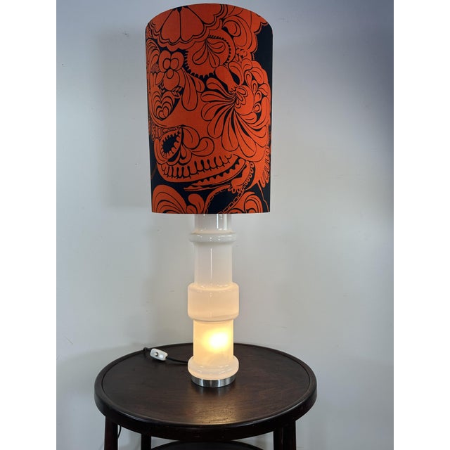 Vintage Lamp in White Opaline Murano Glass from Doria Leuchten, Italy, 1970 For Sale - Image 12 of 12