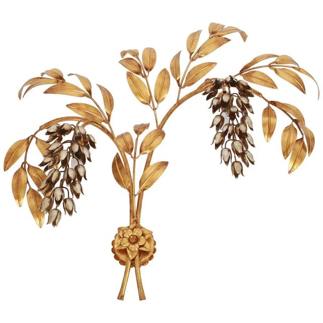 Metal Large Pioggia D'oro Wall Light by Hans Kögl, 1970s For Sale - Image 7 of 7