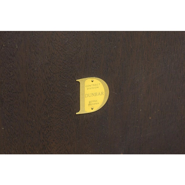 Orange 1960s Edward Wormley for Dunbar Set of 4 Model 935 Horseshoe Chairs & Game Table For Sale - Image 8 of 12