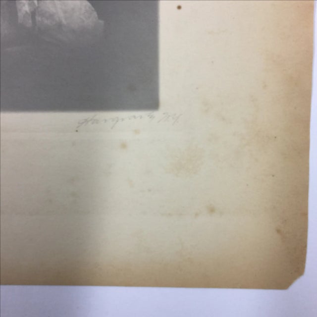 Antique 19th-Century Photograph Portrait of a Girl For Sale - Image 4 of 5