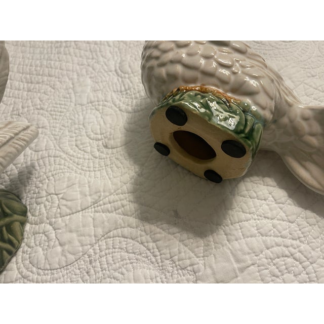 Coastal Pair of Vintage White Bird Figurines For Sale - Image 3 of 5