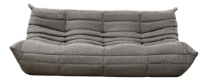 Grey Microfiber Togo 3-Seat Sofa by Michel Ducaroy for Ligne Roset