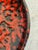 Mid-Century Modern Red Fat Lava Glaze Ceramic Plate 1960s For Sale In Los Angeles - Image 6 of 10