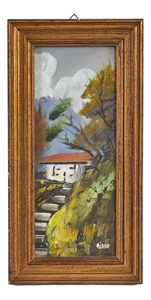 Rizzo, Landscape, Painting, Framed