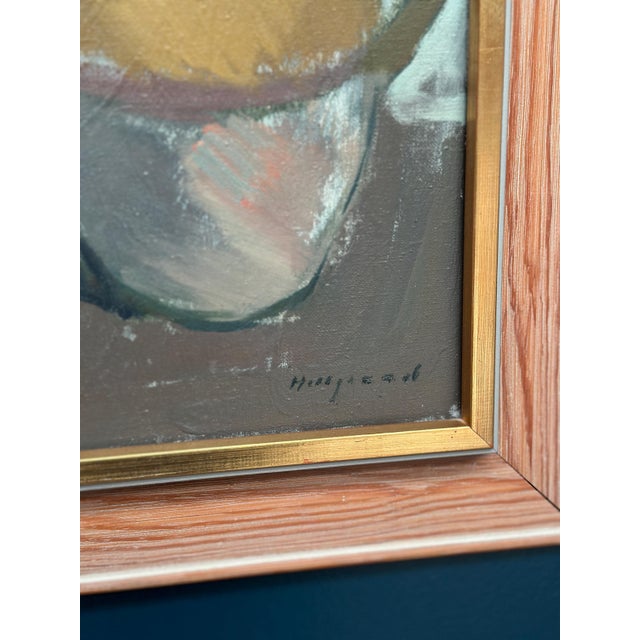 Bengt Hillgrund, Jug and Fruit, Oil on Canvas, Framed For Sale - Image 10 of 18