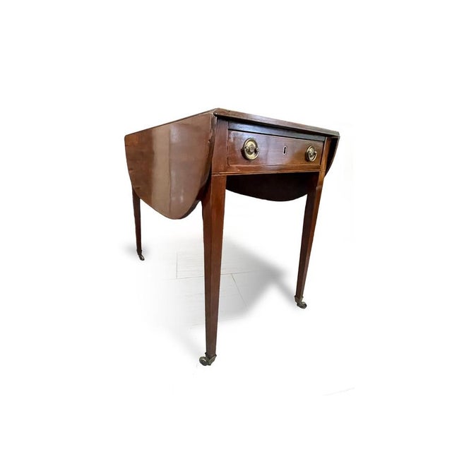 Antique George III Mahogany Pembroke Table, 1800 For Sale - Image 4 of 14