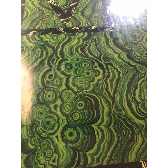 1970s Louis Gartner Faux Malachite and Lucite Dining Table For Sale - Image 10 of 11